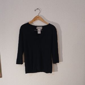 "Make Offer"Joseph A Black V-Neck Top
